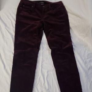 Loft Velvet Modern 2 Skinny Pants